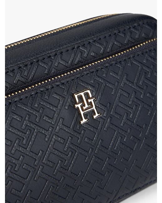 Sac Bandoulière Hilfiger Icon À Monogramme Tommy Hilfiger en coloris Black