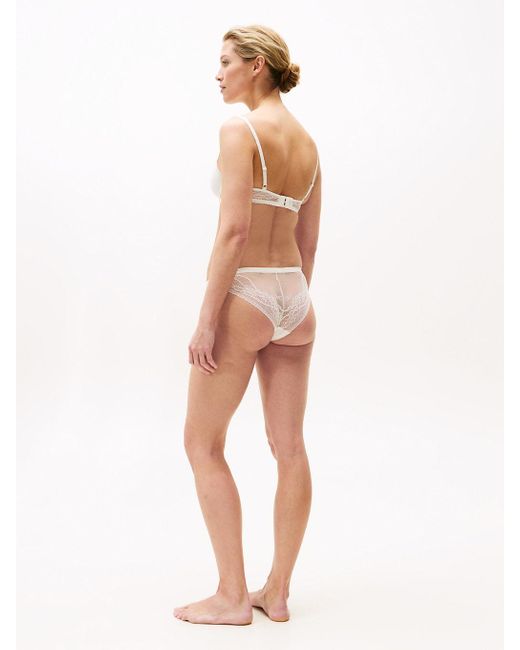 Soutien-Gorge À Balconnet Avec Dentelle Tommy Hilfiger en coloris White