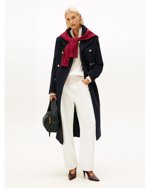 Tommy Hilfiger White Mid Rise Tapered Barrel Leg Jeans