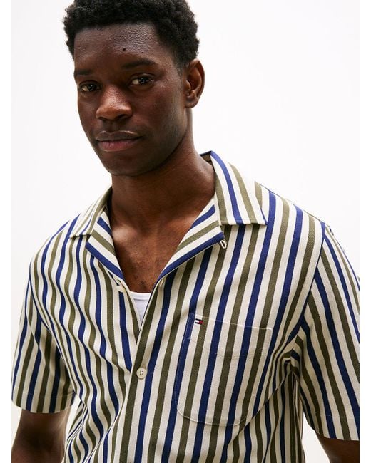 Chemise 1985 À Rayures Et Manches Courtes Tommy Hilfiger pour homme en coloris Multicolor
