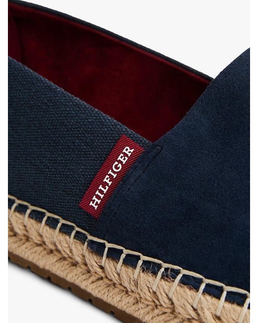 Espadrilles En Daim À Semelle Souple Tommy Hilfiger pour homme en coloris Blue