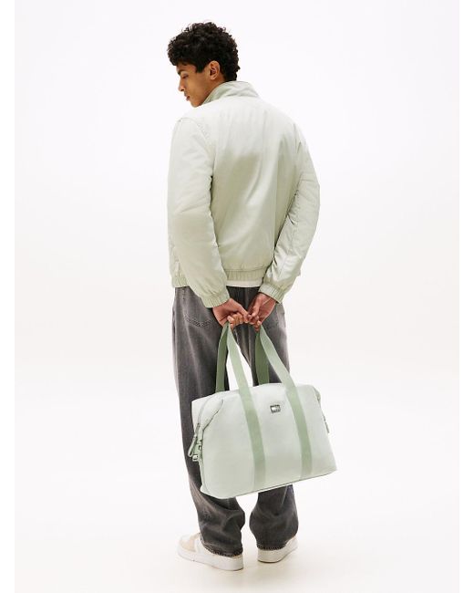 Borsone Con Logo Gommato di Tommy Hilfiger in Green da Uomo