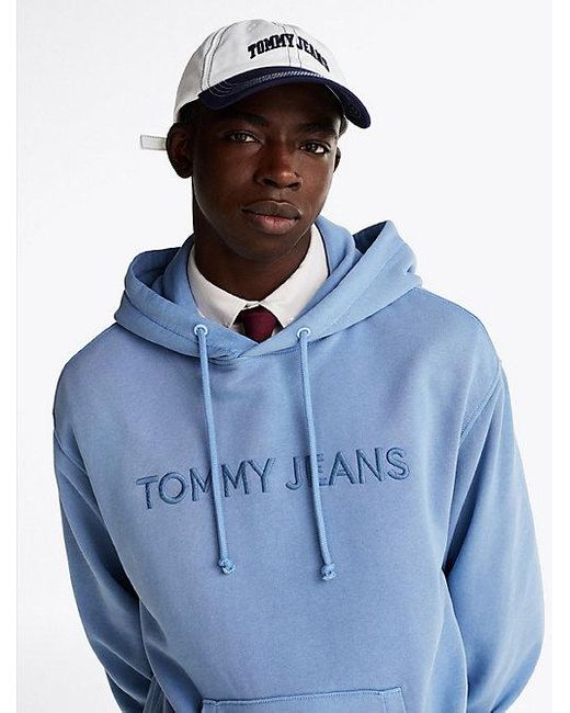 Tommy Hilfiger Hoodie Mit Logo-Stickerei in Blue für Herren
