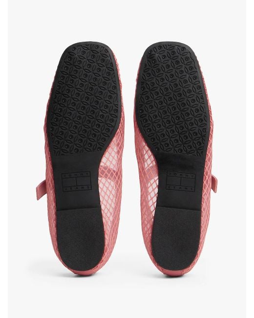 Tommy Hilfiger White Mesh Mary Janes