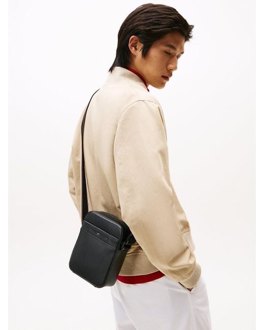 Tommy Hilfiger Black Th Business Corporate Reporter Bag for men