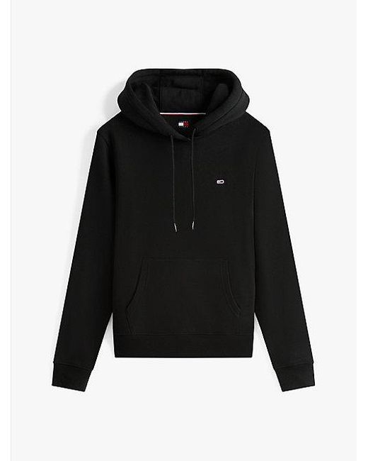 Sudadera Con Capucha Y Logo Bordado Tommy Hilfiger de color Black