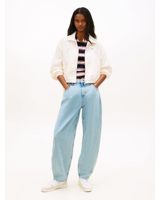 Tommy Hilfiger Blue Faded Balloon Tapered Leg Jeans