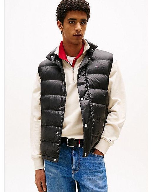 Tommy Hilfiger Waterafstotende Slim Fit Bodywarmer Met Dons in het Blue voor heren