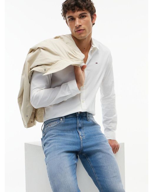 Tommy Hilfiger Blue Ryan Slim Straight Jeans for men