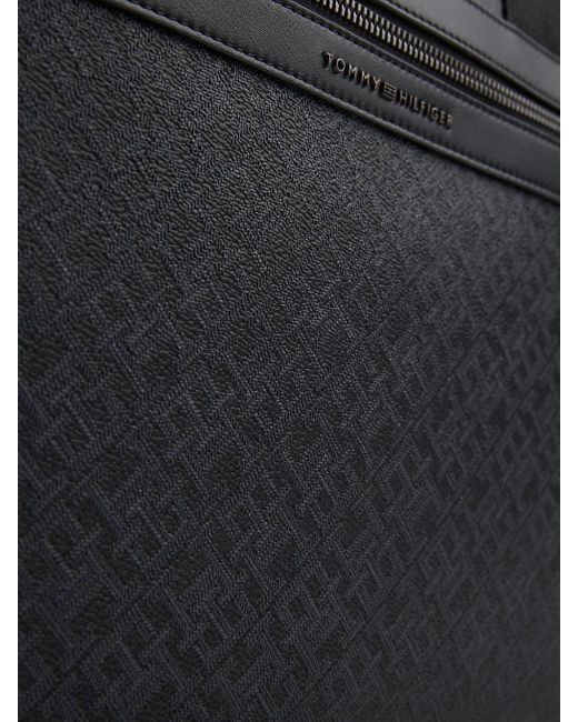 Sacoche Pour Ordinateur À Monogramme Th Tommy Hilfiger pour homme en coloris Black