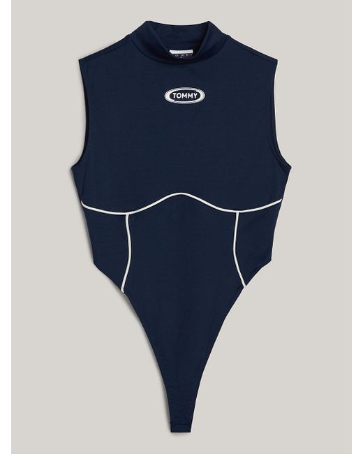 Body style surf échancré à logo Tommy Hilfiger en coloris Blue
