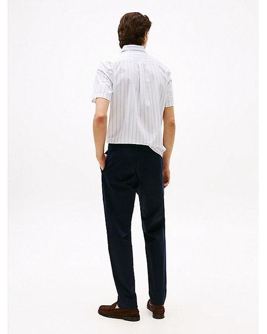 Tommy Hilfiger Harlem Relaxed Fit Chino Van Satijn in het Multicolor voor heren