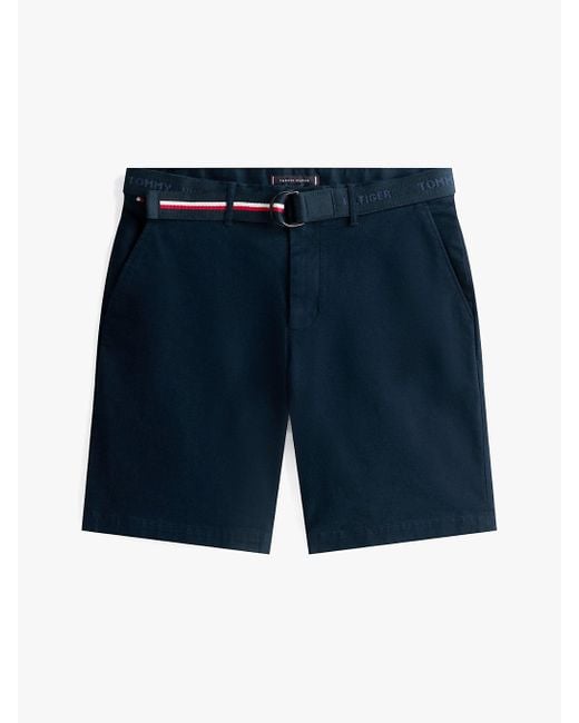 Short Chino Slim Brooklyn À Ceinture Tommy Hilfiger pour homme en coloris Blue