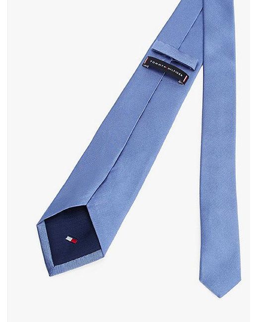 Tommy Hilfiger Jacquard Zijden Stropdas in het Blue voor heren