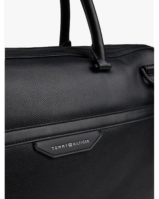 Tommy Hilfiger Th Business Laptop-Tasche Aus Leder in Black für Herren