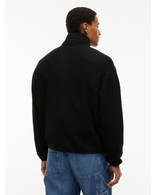 Tommy Hilfiger Black Badge Teddy Relaxed Zip-Thru Sweatshirt for men