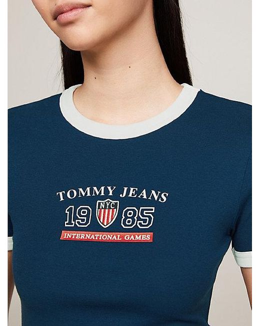 Camiseta Tommy Jeans International Games Tommy Hilfiger de color Blue