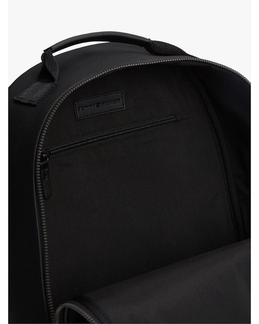 Tommy Hilfiger Black Logo Patch Dome Backpack for men