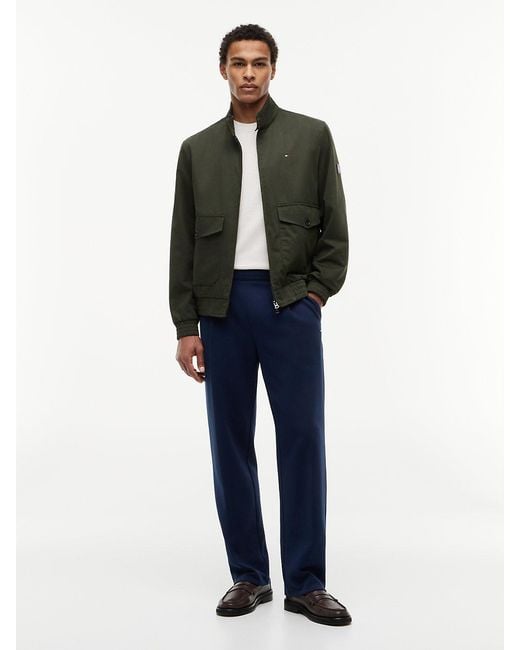 Giacca Con Zip E Patch Logo di Tommy Hilfiger in Green da Uomo
