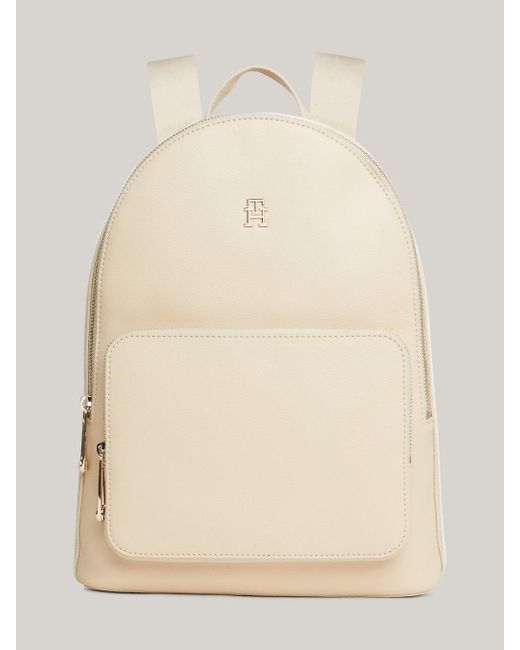 Tommy Hilfiger Natural Essential Th Monogram Small Dome Backpack