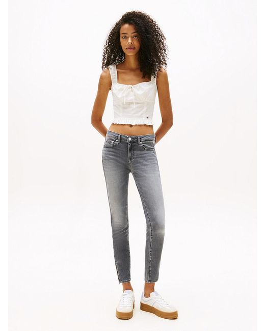 Tommy Hilfiger Multicolor Skinny Ankle Zip Jeans