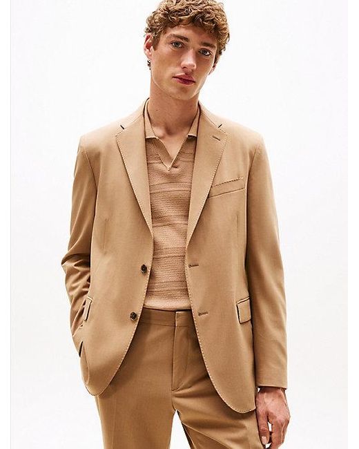 Tommy Hilfiger Pak Van Twill Met Wol in het Natural voor heren