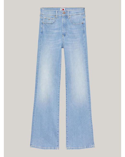 Tommy Hilfiger Blue Sylvia High Rise Skinny Flared Jeans