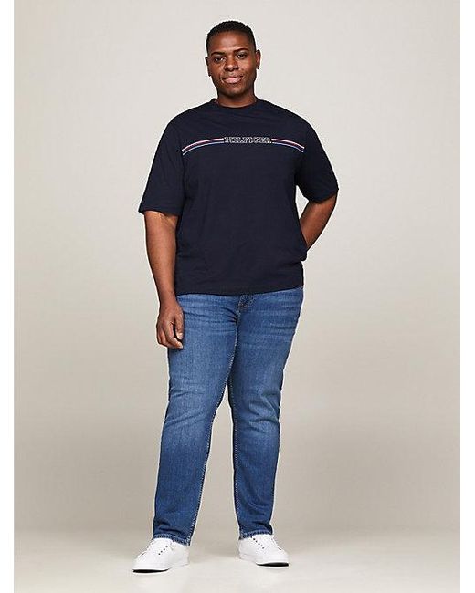 Camiseta Plus regular con logo Tommy Hilfiger de hombre de color Blue