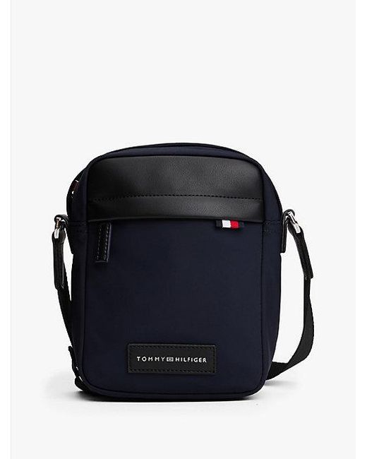 Tommy Hilfiger Crossbody-Reportertasche Mit Logo-Patch in Blue für Herren