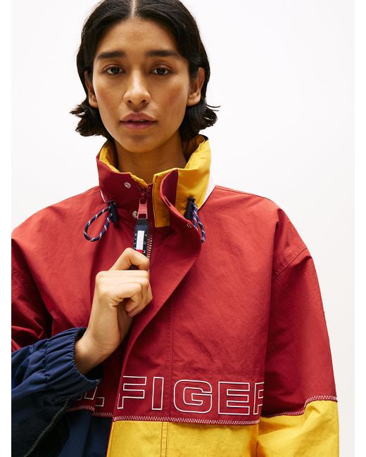 Tommy Hilfiger Orange Hilfiger Sailing Colour-blocked Regatta Jacket for men