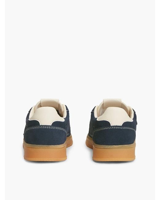 Tommy Hilfiger Blue The Greenwich Suede Cupsole Trainers