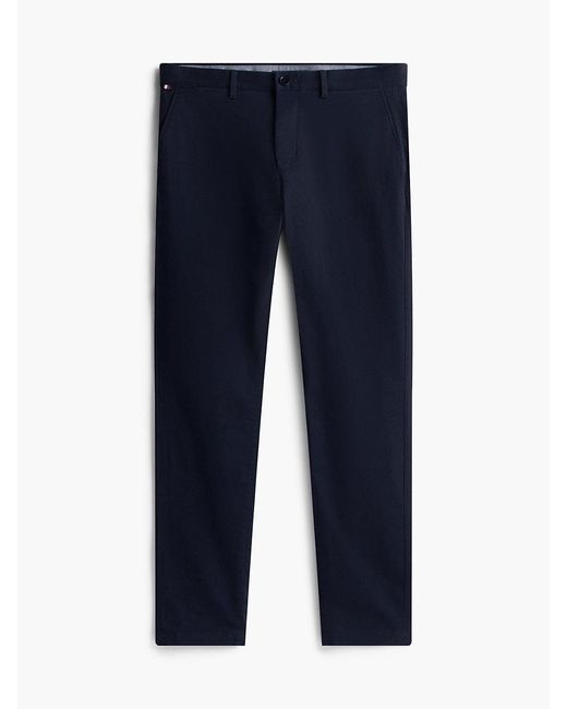 Tommy Hilfiger Blue Harlem Tapered Leg Twill Chinos for men