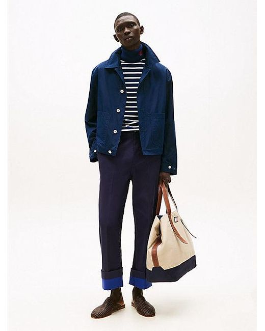 Tommy Hilfiger The Runway Collection Oversized Utility-Jack in het Blue voor heren