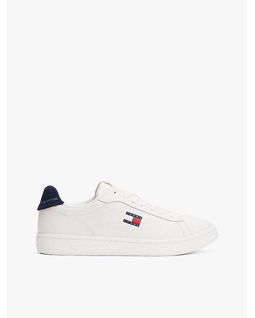 Tommy Hilfiger Archive Court-Sneaker Aus Leder in Natural für Herren