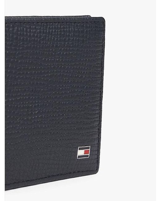 Tommy Hilfiger Hilfiger Flag Bifold-Brieftasche Aus Leder in Black für Herren