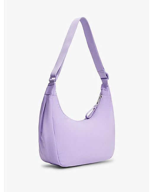 Bolso Bandolera Con Forma De Media Luna Tommy Hilfiger de color Purple