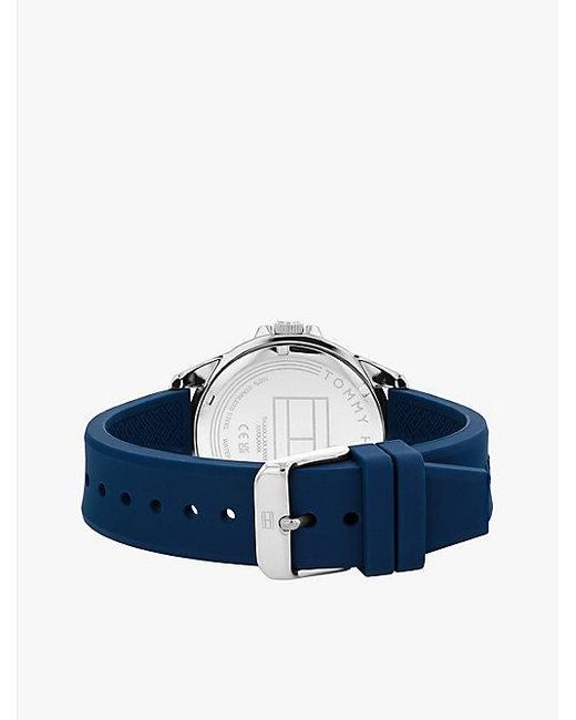 Reloj Con Correa De Silicona De Color Azul Tommy Hilfiger de hombre de color Blue