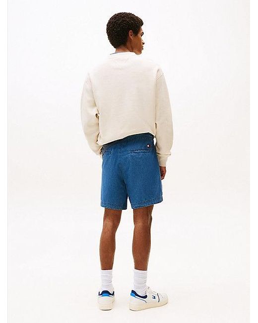 Pantalón Corto Amplio De Tejido Ripstop Tommy Hilfiger de hombre de color Blue