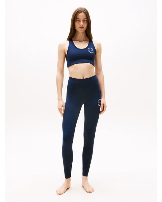 Tommy Hilfiger Blue Logo Full Length Lounge Leggings