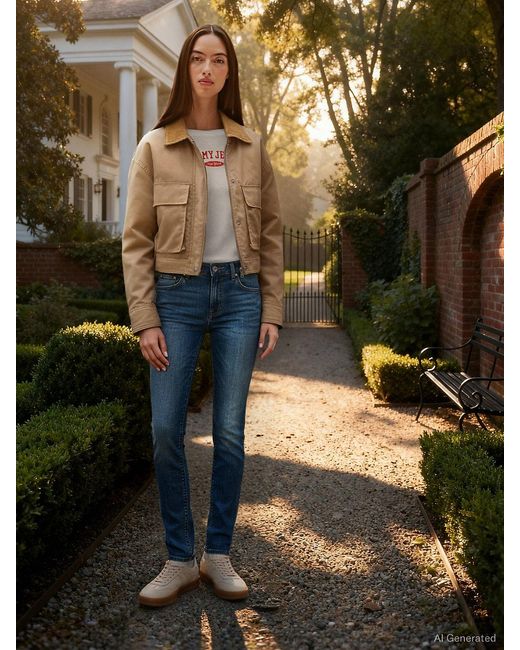 Tommy Hilfiger Blue Low Rise Skinny Jeans