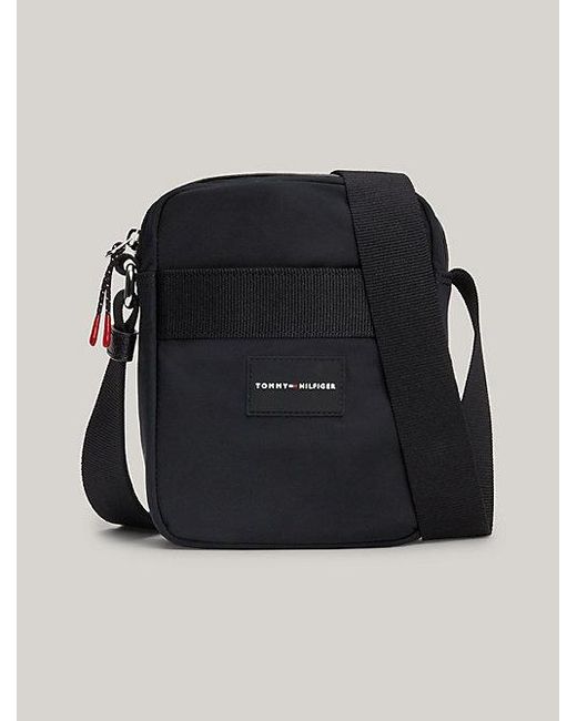 Tommy Hilfiger Kleine Reportertasche mit Logo-Patch in Black für Herren