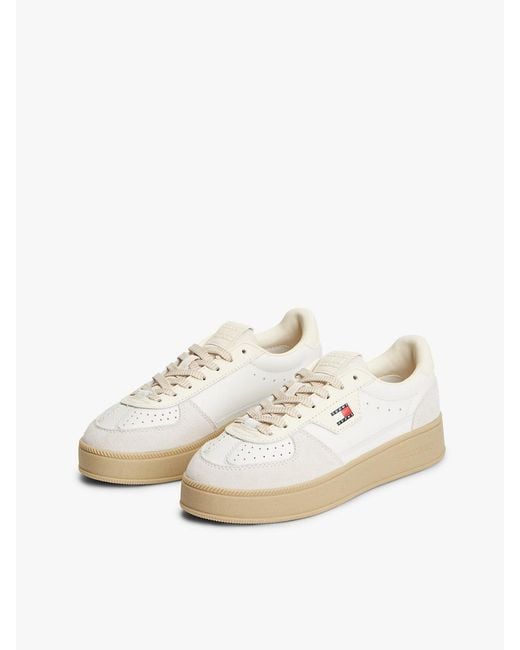 Tommy Hilfiger White The Greenwich Leather Chunky Cupsole Trainers