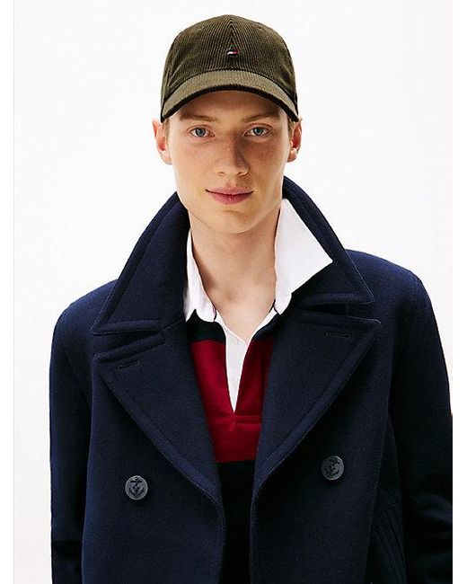 Gorra De Béisbol De Pana Con Logo Tommy Hilfiger de hombre de color Brown