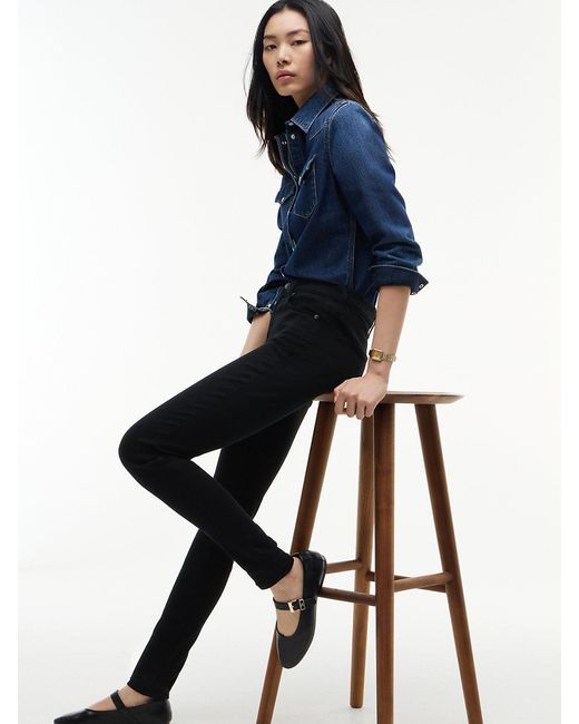Tommy Hilfiger Black Nora Mid Rise Skinny Jeans