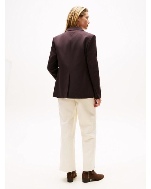 Blazer Timeless Regular Fit di Tommy Hilfiger in Brown