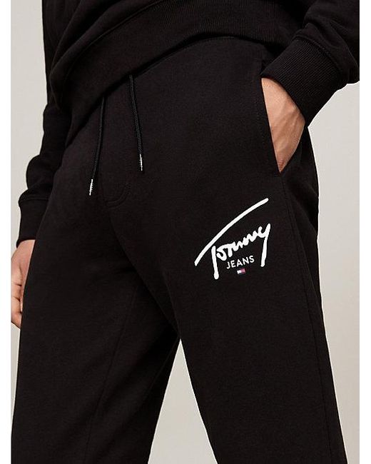 Tommy Hilfiger Plus Slim Fit Jogginghose mit Logo in Black für Herren