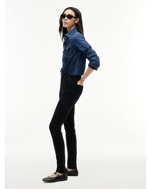 Tommy Hilfiger Black Nora Mid Rise Skinny Jeans