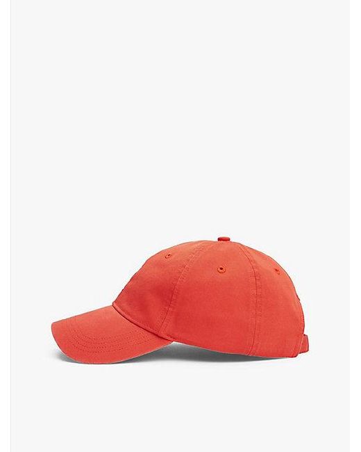 Tommy Hilfiger Red Essential Baseball-Cap Mit Flag-Stickerei
