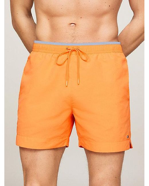 Bañador TH Essential de medio largo Tommy Hilfiger de hombre de color Orange
