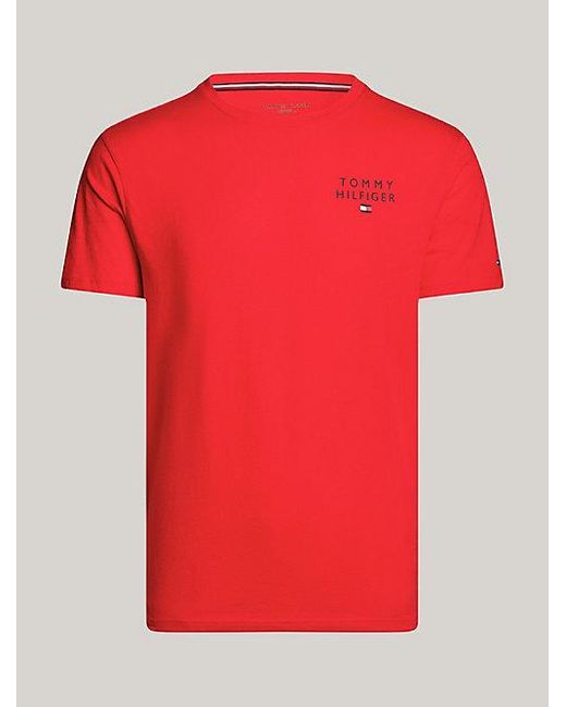 Tommy Hilfiger Th Original Lounge-t-shirt Met Logo in het Red voor heren